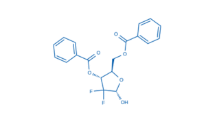 α-D-erythro-Pentofuranose-2-deoxy-2,2-difluoro-3,5-dibenzoate